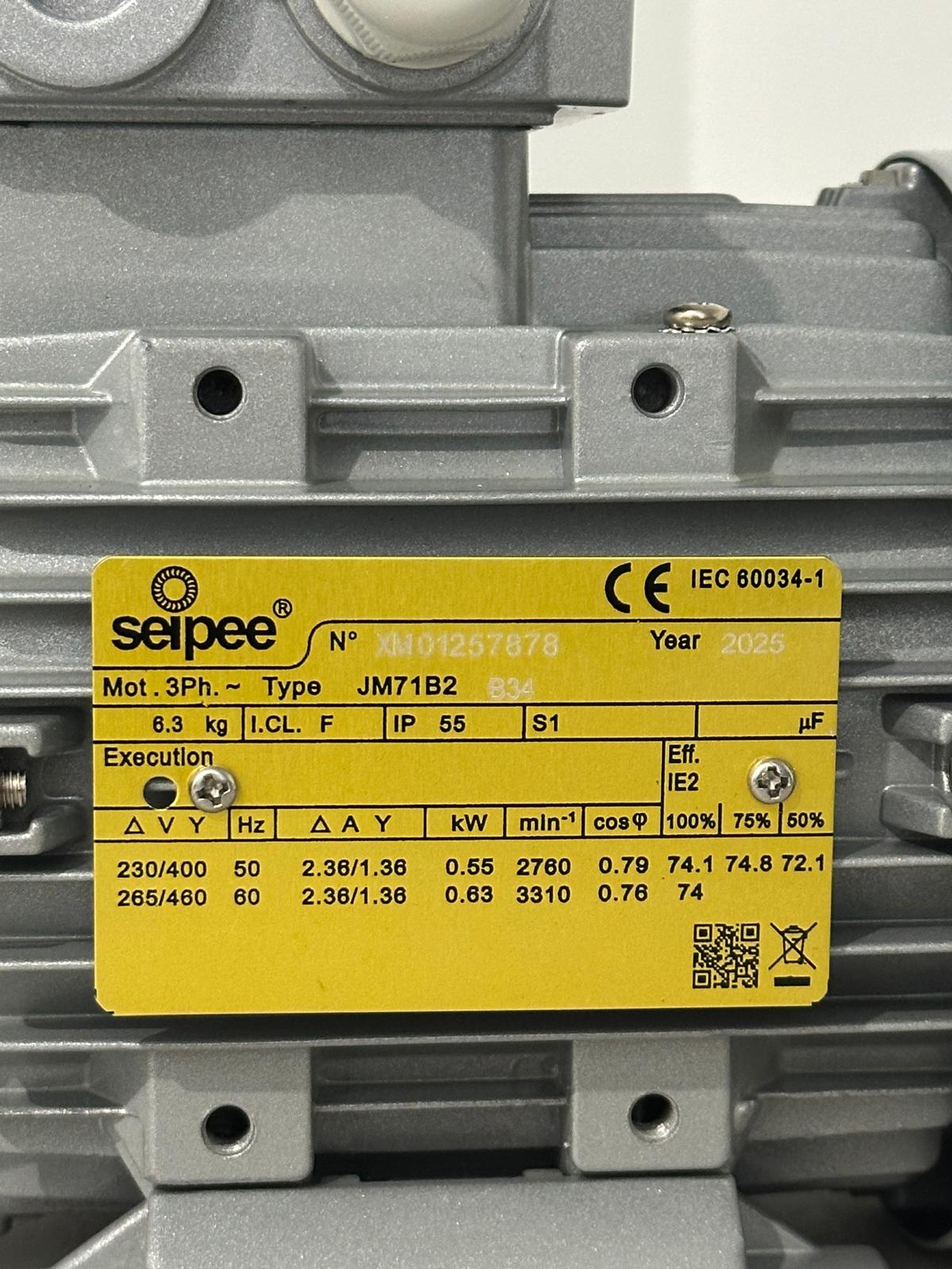 Motore elettrico 0.55 Kw 380V per pompe latte FMP55 DeLaval