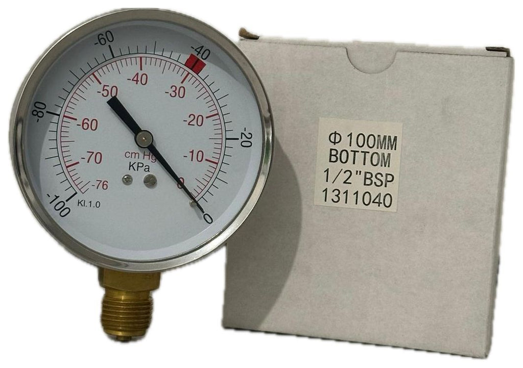 Vuotometro D100 Regolabile con cassa Inox filetto da 1/2" BSP
