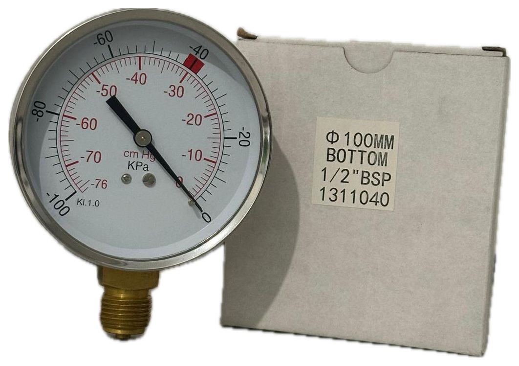 Vuotometro D100 Regolabile con cassa Inox filetto da 1/2" BSP