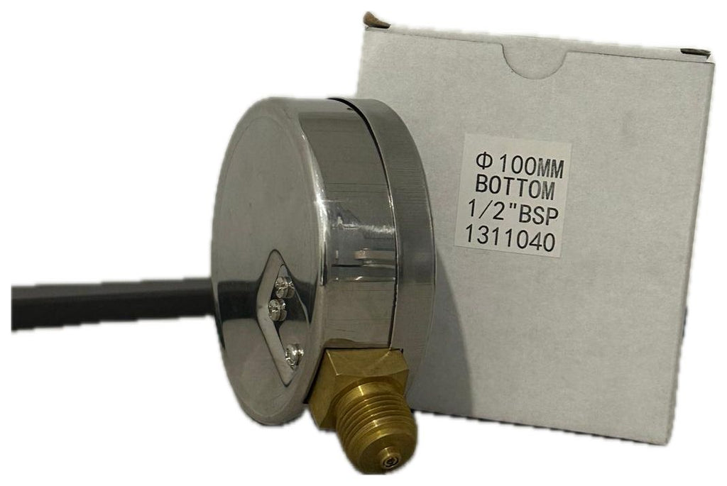 Vuotometro D100 Regolabile con cassa Inox filetto da 1/2" BSP