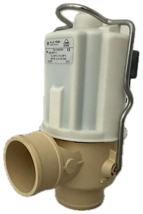 Valvola di drenaggio DN40 A.u.K. Muller 200-240V  normalmente chiusa per frigor DeLaval