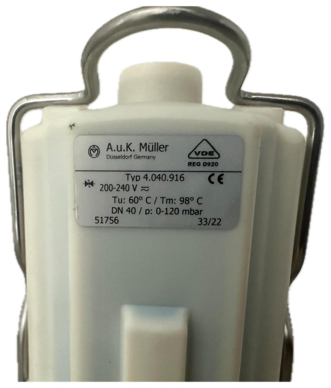 Valvola di drenaggio DN40 A.u.K. Muller 200-240V  normalmente chiusa per frigor DeLaval