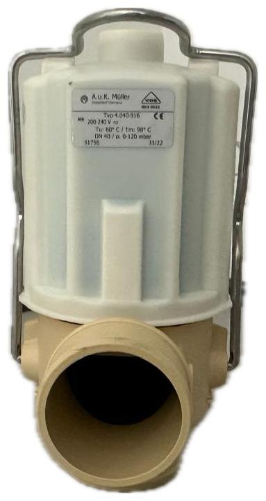 Valvola di drenaggio DN40 A.u.K. Muller 200-240V  normalmente chiusa per frigor DeLaval