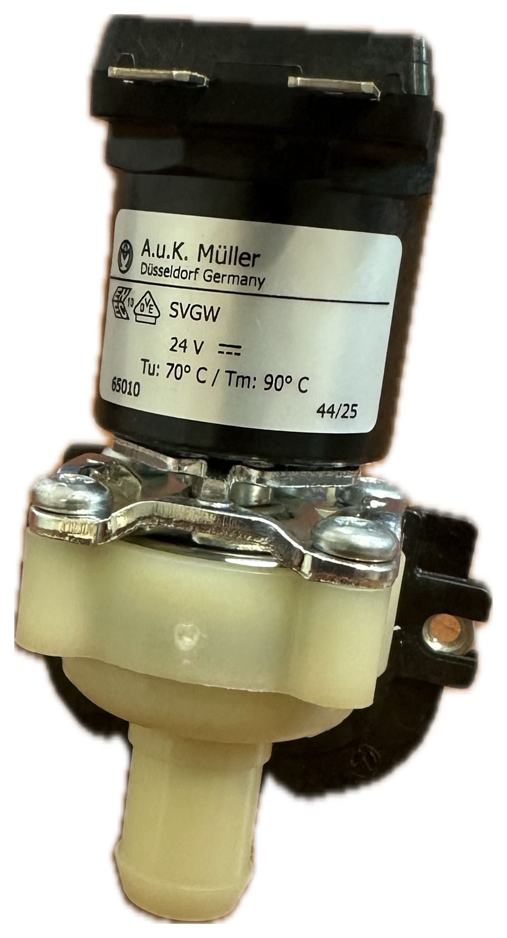 Elettrovalvola A.u.K. Muller singola uscita ad angolo 24VDC  per VMS Classic DeLaval