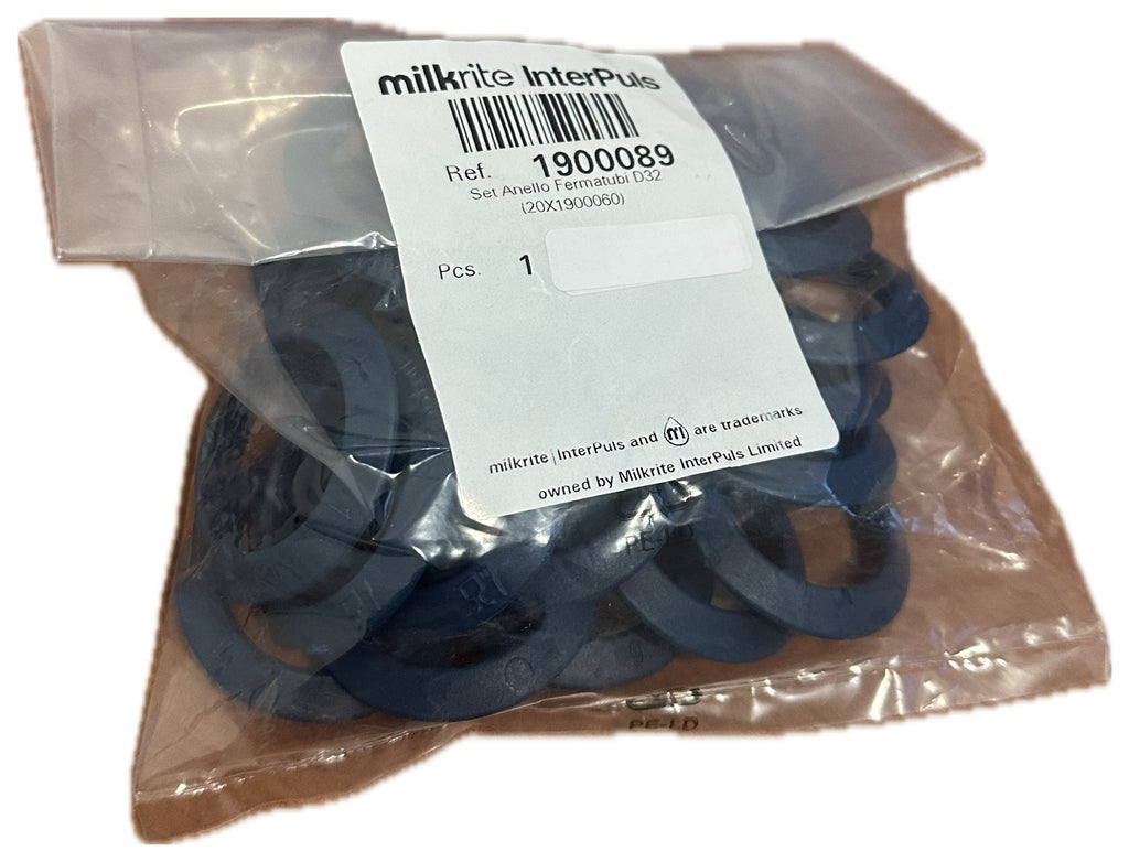 Set 20 pz. anello fermatubi D 32 Milkrite|InterPuls Corr. 1900089