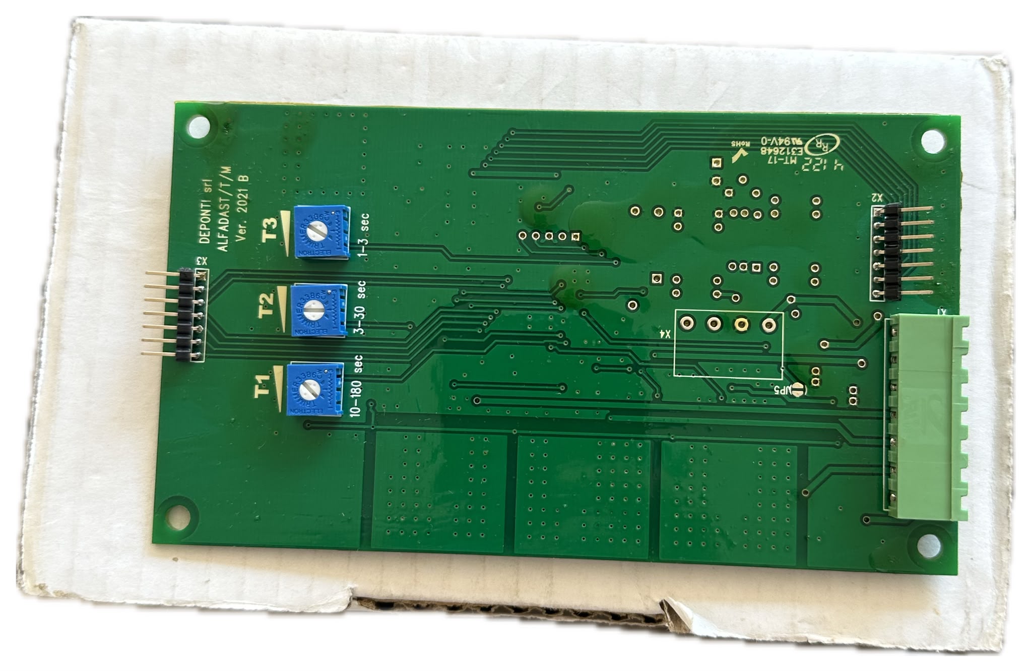 Scheda elettronica temporizzata per Pannello di Controllo Alfa Dast
