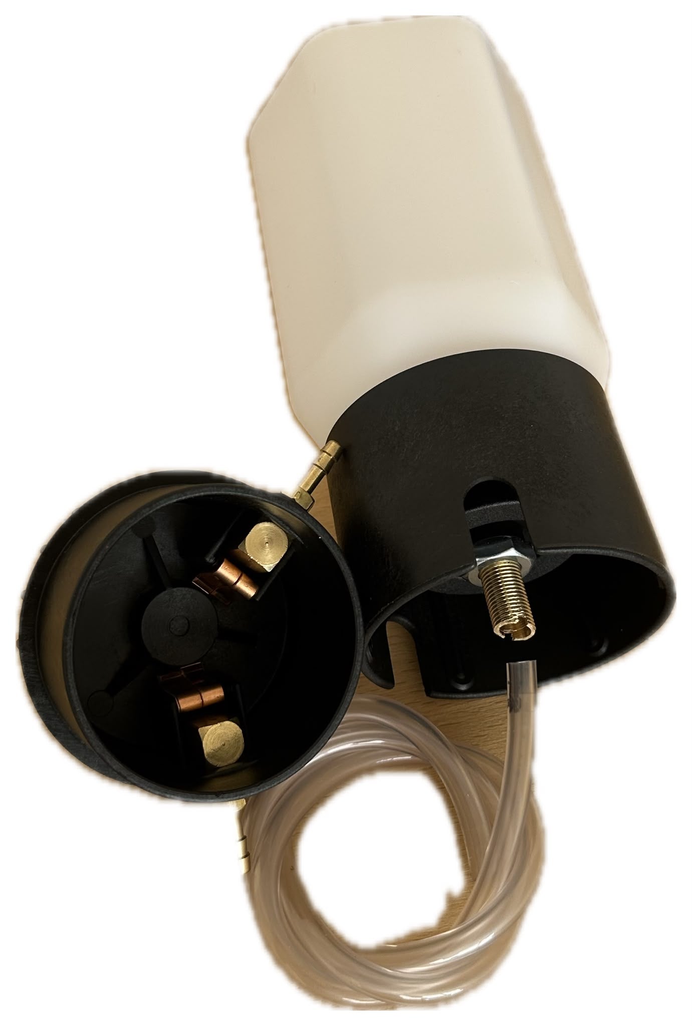 Oliatore per pompe del vuoto completo di tubo PVC