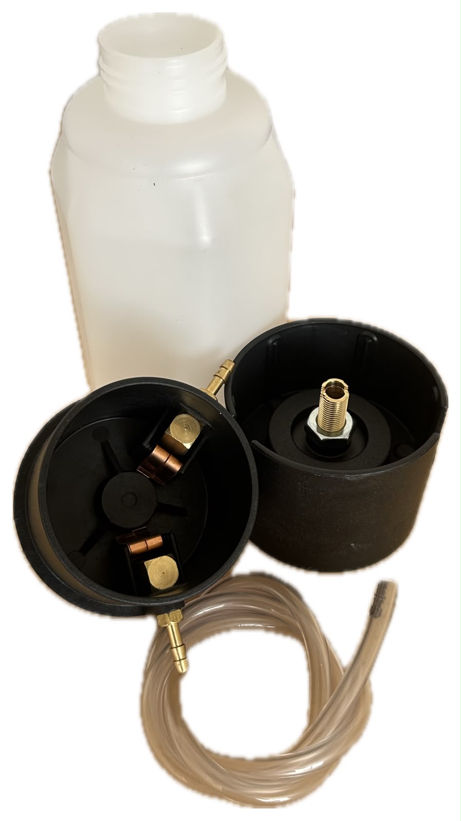 Oliatore per pompe del vuoto completo di tubo PVC