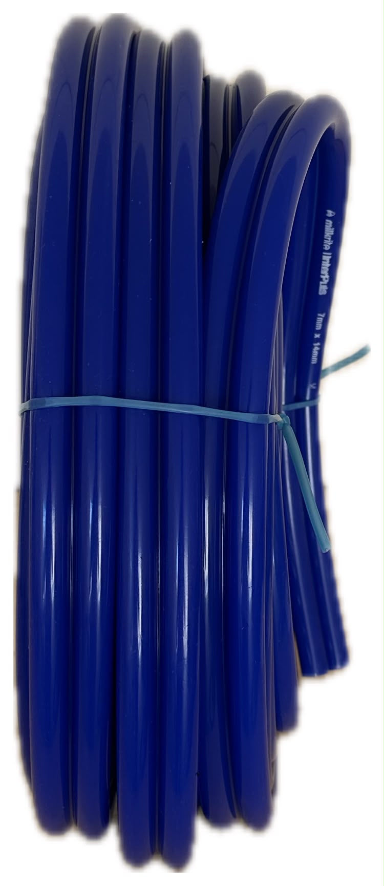 Tubo aria gemellare in silicone blu 7x14x20 Mt