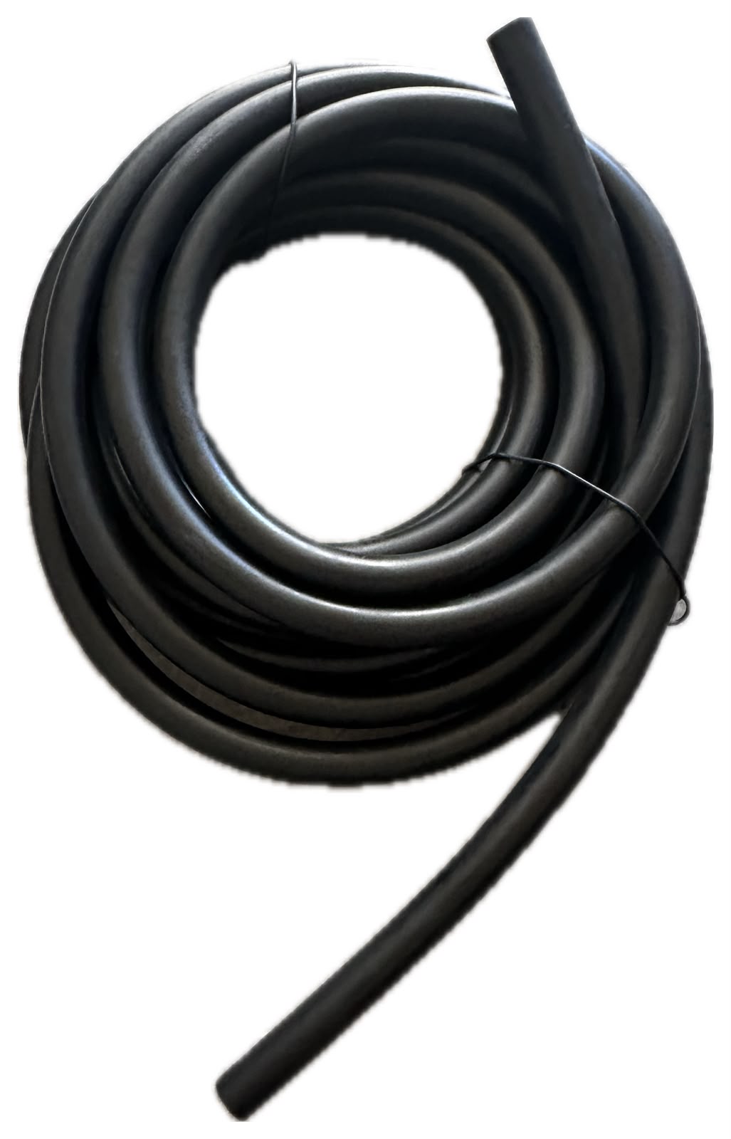 Tubo latte gomma nera 20x33x10 Mt
