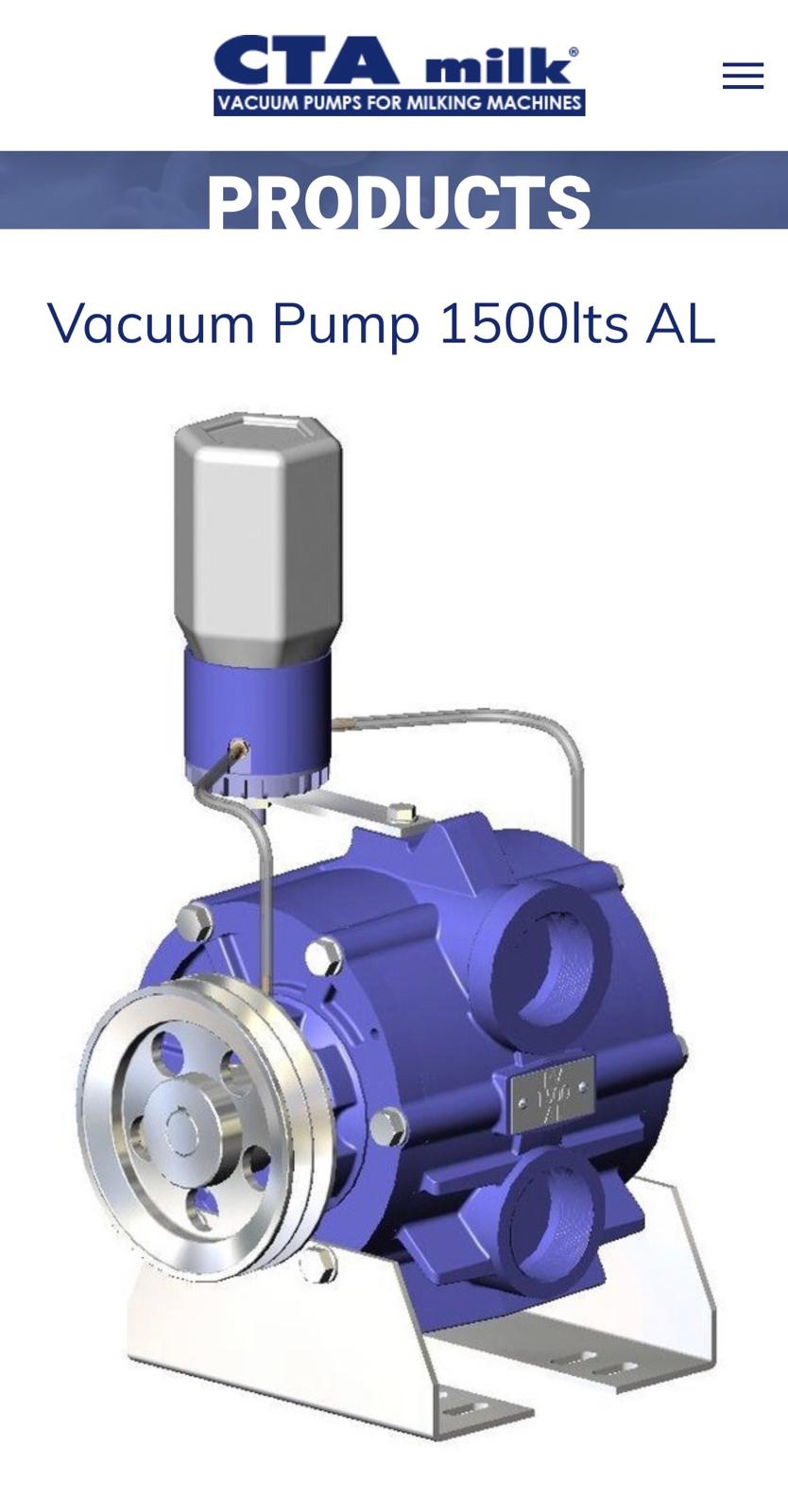 Kit Riparazione 8000 Ore / 4 Anni per Pompa del Vuoto CTA Milk   G.P.V. e G.P.V. 1500 AL