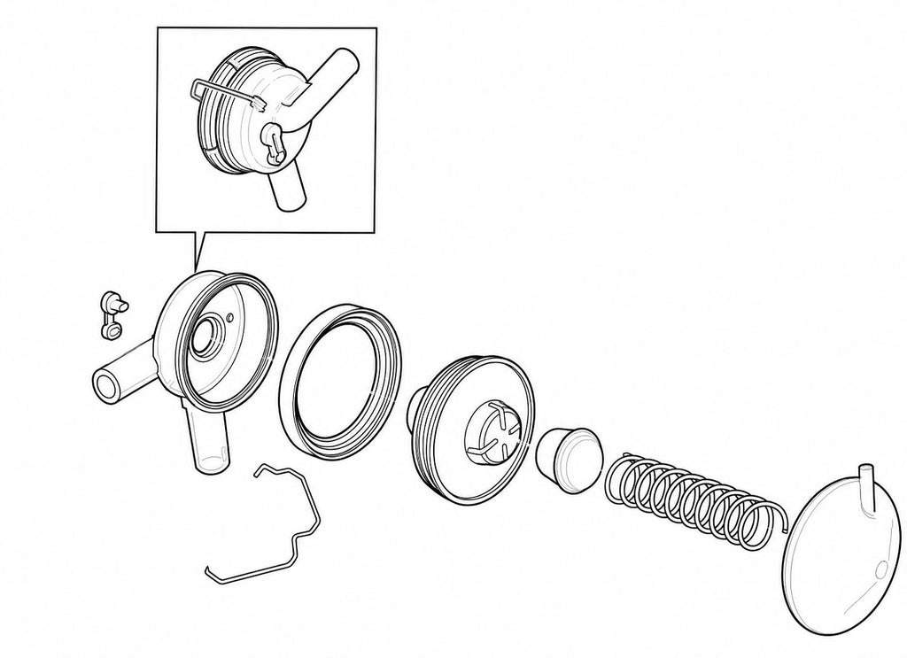 Membrana per top valve  per impianti di mungitura e robot di mungitura DeLaval
