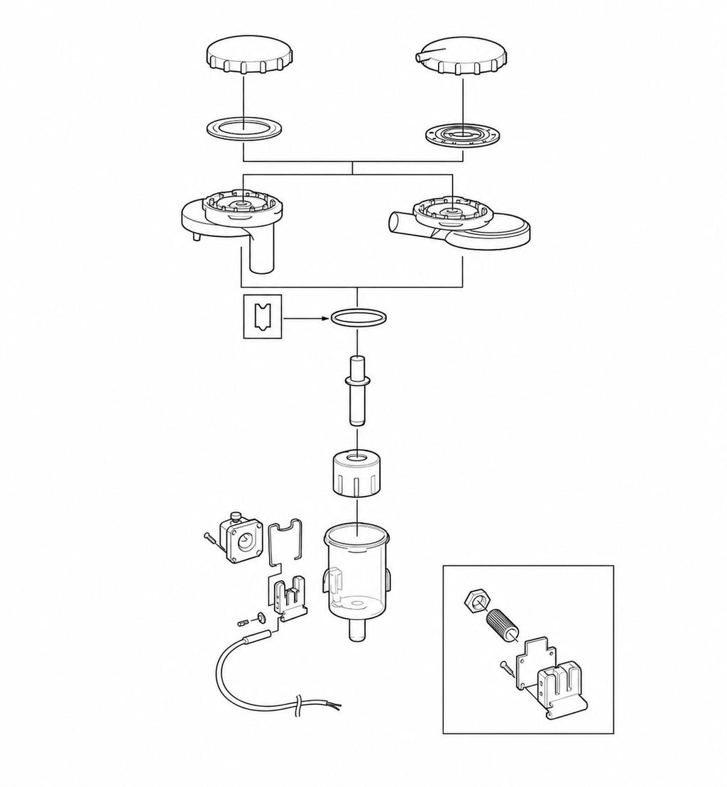 Corpo indicatore di flusso per ALFA LAVAL/DeLaval
