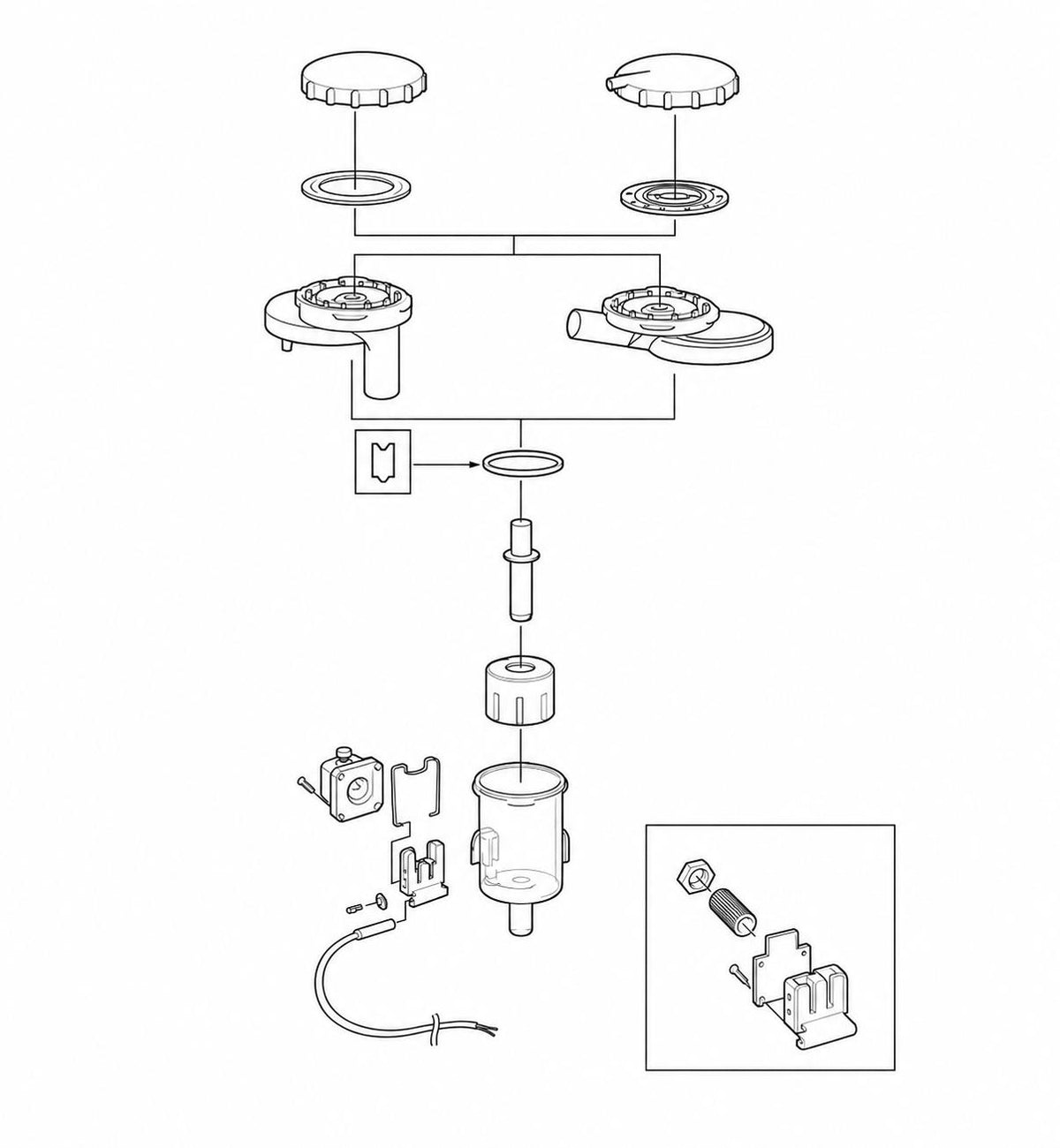 Corpo indicatore di flusso per ALFA LAVAL/DeLaval