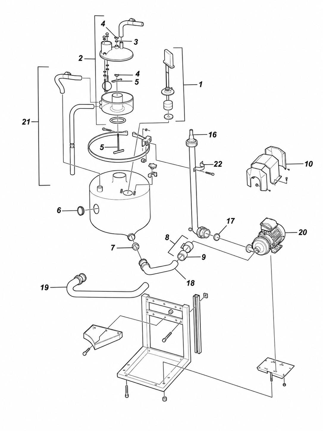 Pompa latte  FMP110 Sinistra Trifase per sala mungitura ALFA LAVAL/DeLaval