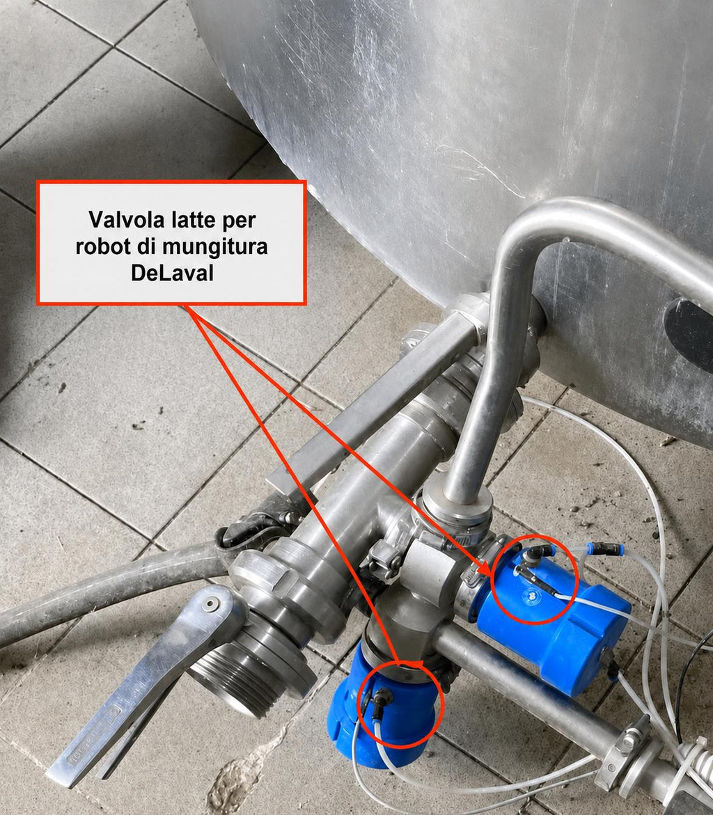 Membrana valvola latte BRF per robot di mungitura VMS DeLaval